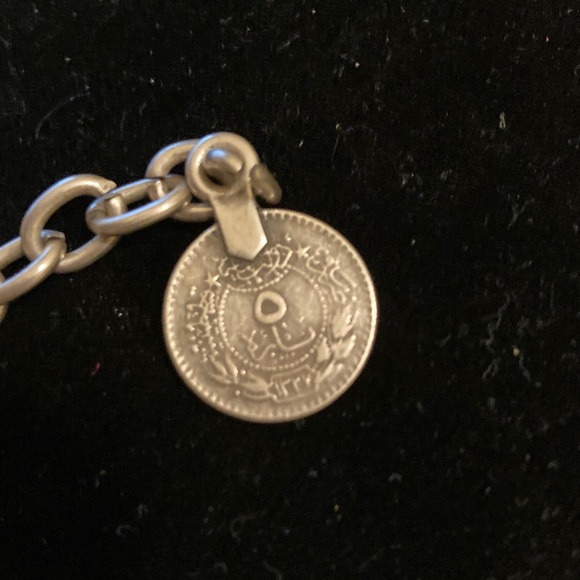 Stainless Steel Necklace with Robin Egg Blue Stones - Picture 7 of 8